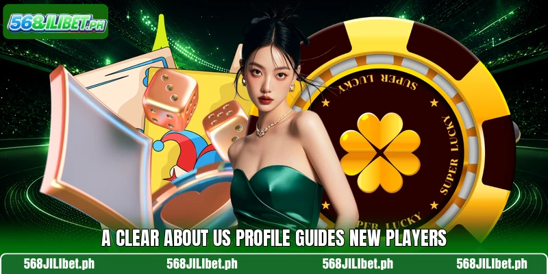 A clear about us profile guides new players