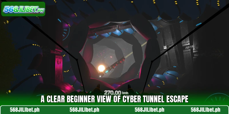 A clear beginner view of Cyber Tunnel Escape