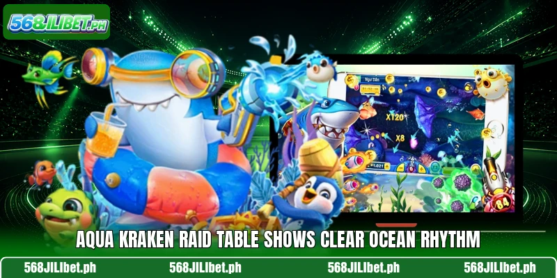 Aqua Kraken Raid table shows clear ocean rhythm