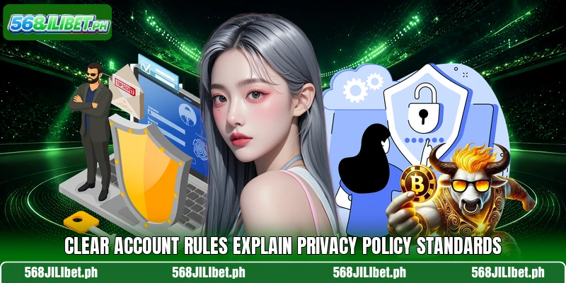 Clear account rules explain privacy policy standards