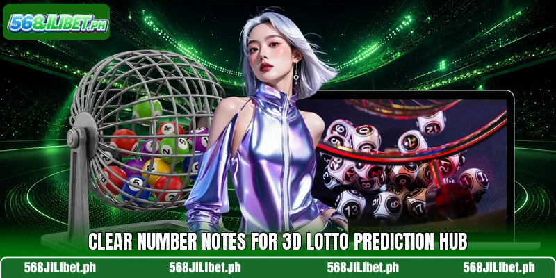 Clear number notes for 3D Lotto Prediction Hub