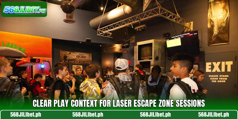 Clear play context for Laser Escape Zone sessions