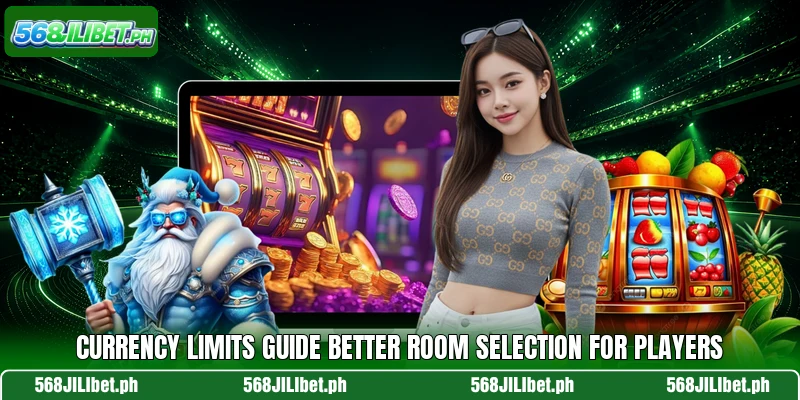 Currency limits guide better room selection for players