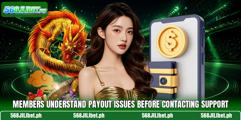 Members understand payout issues before contacting support