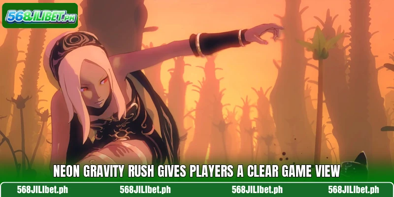 Neon Gravity Rush gives players a clear game view