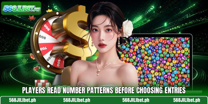 Players read number patterns before choosing entries