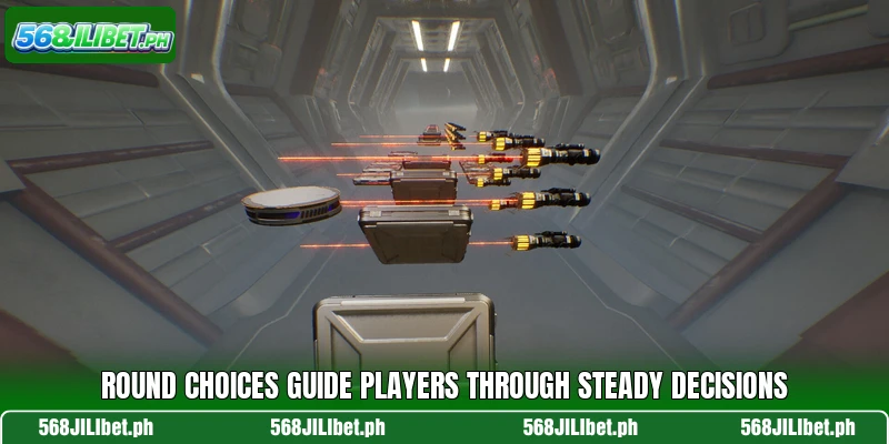 Round choices guide players through steady decisions