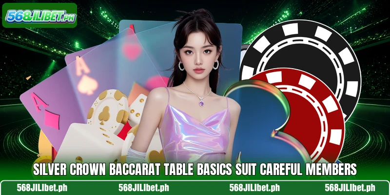 Silver Crown Baccarat table basics suit careful members