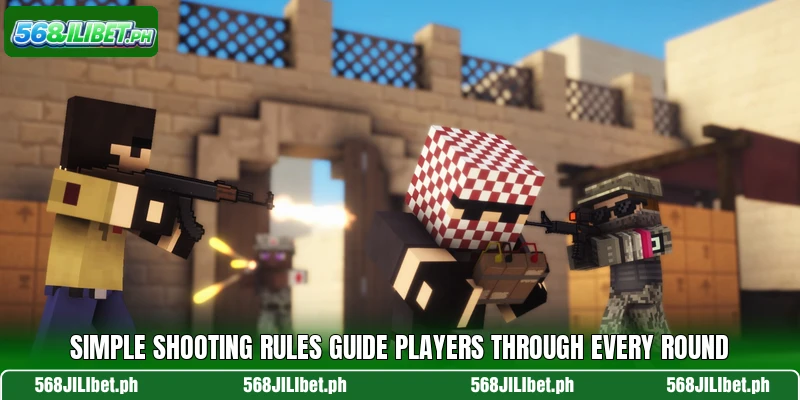 Simple shooting rules guide players through every round